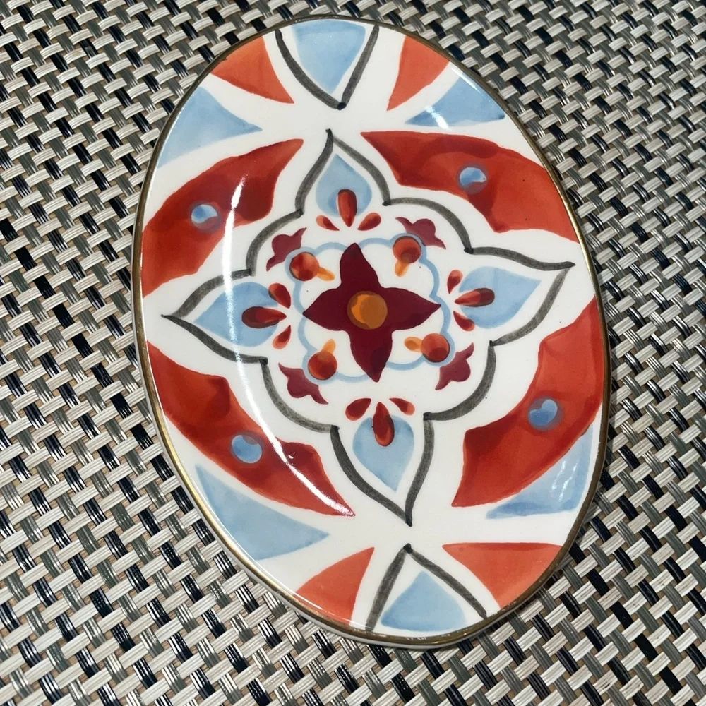 WORLD MARKET Small Oval  Dish Plate 6”